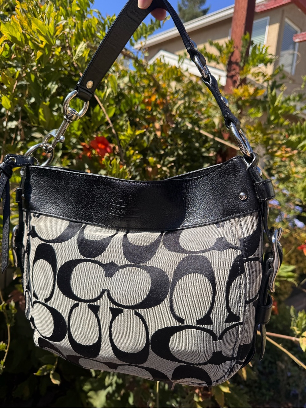 Coach Zoe Signature Hobo Shoulder Bag